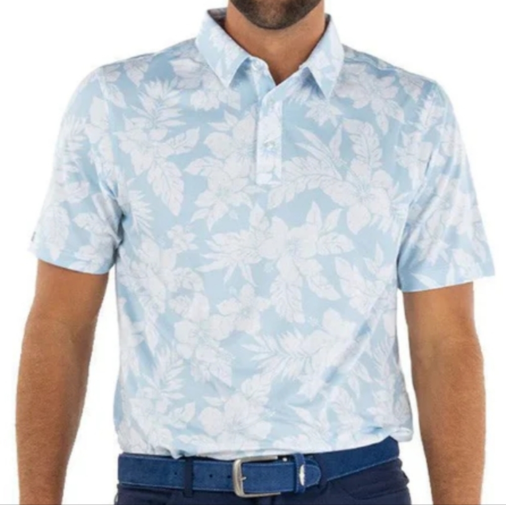 Straight Down Performance Golf Polo Shirt